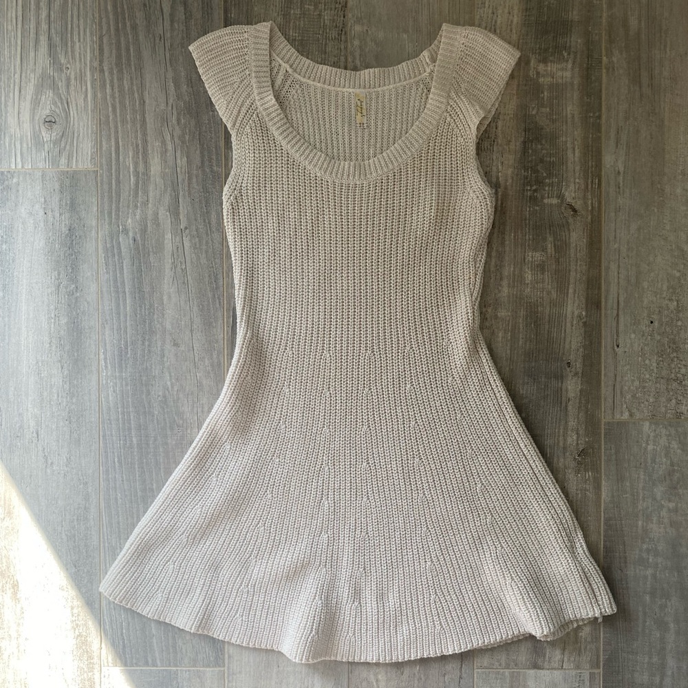 Flirty Free People sleeveless knitted dress size small.  Good condition